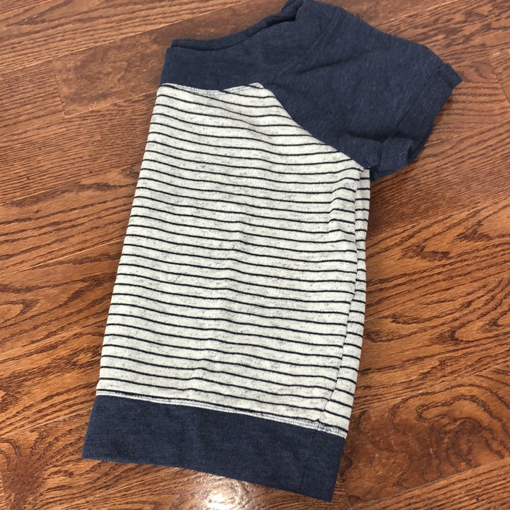 Cute Casual Striped Navy Top